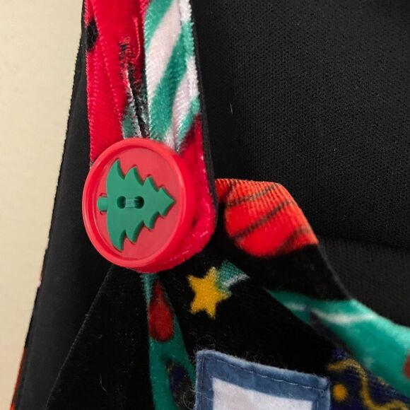 Women’s 25 Days of Christmas Velvet Overalls Medium - Picture 15 of 16